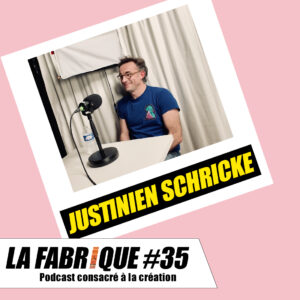 Ramzi Assadi et Juliette Arnaud avec Justinien Schricke lors du podcast La Fabrique