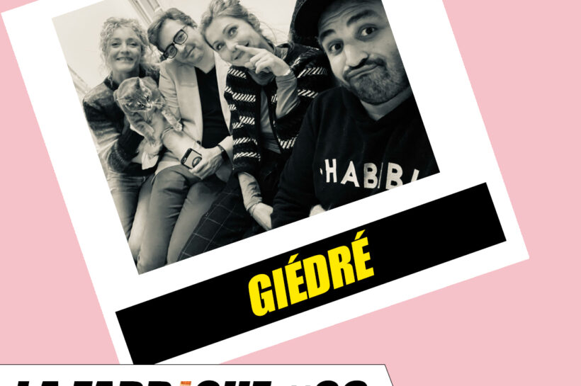 Podcast La Fabrique 6 – GiédRé François Audoin, Ramzi Assadi et Juliette Arnaud avec Giédré lors du podcast La Fabrique