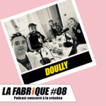 François Audoin, Ramzi Assadi et Juliette Arnaud avec Doully lors du podcast La Fabrique