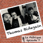 François Audoin, Ramzi Assadi et Juliette Arnaud avec Thomas Bidegain lors du podcast La Fabrique