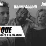 François Audoin, Ramzi Assadi et Juliette Arnaud qui présentent le podcast La Fabrique