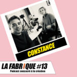 François Audoin, Ramzi Assadi et Juliette Arnaud avec Constance lors du podcast La Fabrique
