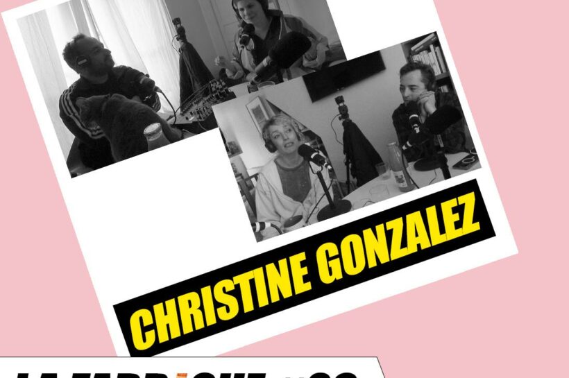 François Audoin, Ramzi Assadi et Juliette Arnaud avec Christine Gonzalez lors du podcast La Fabrique